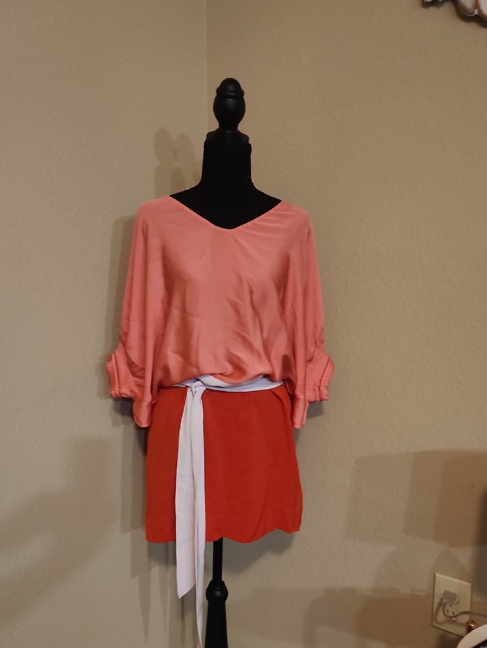 Diane von Furstenberg Coral Pink Top